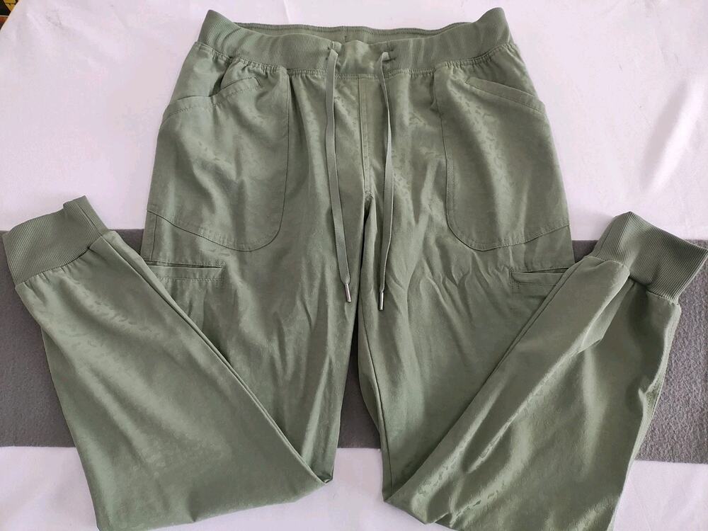 Ava Therese Zavate Apparel 3070 Womens Scrub Jogger Pants M Cargo Pocket Green